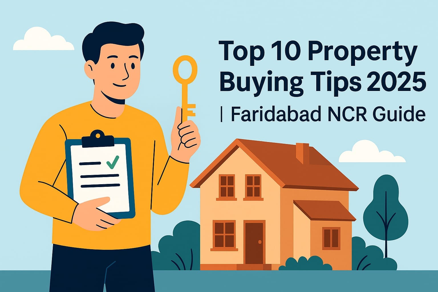 Top 10 Property Buying Tips in 2025 | Faridabad & NCR Real Estate Guide- Estate Vyapar