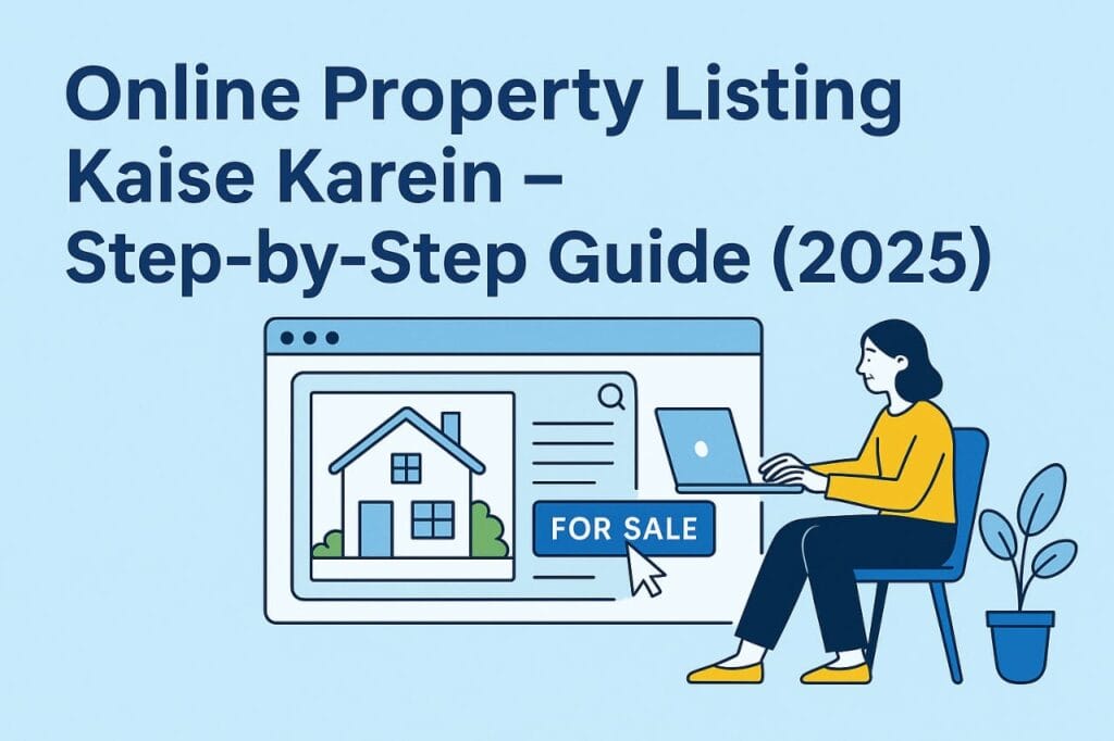 Online Property Listing Kaise Karein – Step-by-Step Guide (2025) 1 Online Property Listing Kaise Karein Step-by-Step Guide 2025