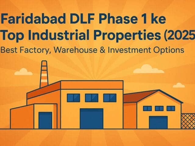 Faridabad DLF Phase 1 ke Top Industrial Properties (2025) – Best Factory, Warehouse & Investment Options